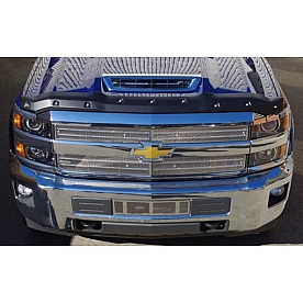 Tough Guard Form Fit Bug Shield - Acrylic ABS Plastic Black Smooth Satin Hood Only - TS-5N17