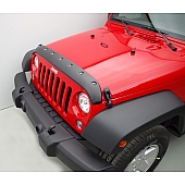 Tough Guard Form Fit Bug Shield - Acrylic ABS Plastic Black Smooth Satin Hood Only - TS-7W07