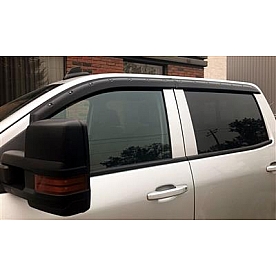 Tough Guard Form Fit Rainguard - Black Satin Acrylic Coated ABS Plastic Set Of 4 - TV-5D14CC