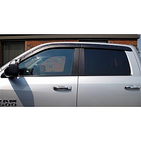 Tough Guard Form Fit Rainguard - Black Satin Acrylic Coated ABS Plastic Set Of 4 - TV-6R09-QC