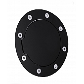 All Sales Fuel Door - Round Aluminum - 6055K