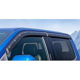 Tough Guard Form Fit Rainguard - Black Satin Acrylic Coated ABS Plastic Set Of 4 - TV-8A09-SCR
