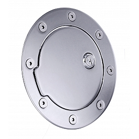 All Sales Fuel Door - Round Aluminum - 6093CL