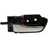 Help! By Dorman Interior Door Handle - Plastic Silver Lever With Black Knob Single - 81272