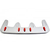 JSP Automotive Roof Visor - Primered Fiberglass Gray - 12357L
