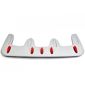 JSP Automotive Roof Visor - Primered Fiberglass Gray - 12357L