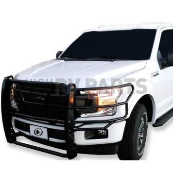 Black Horse Offroad Grille Guard 4 Inch Black Powder Coated Steel - RUFOF115B-3