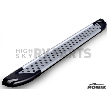 Romik USA Running Board Silver Anodized Aluminum Stationary - 61727418
