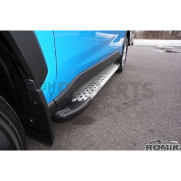 Romik USA Running Board Silver Anodized Aluminum Stationary - 61727418-1