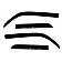 Auto Ventshade (AVS) Rainguard - Smoke Acrylic Set Of 4 - 94242