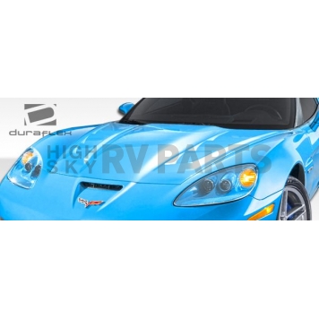Extreme Dimensions Hood - Primered Fiberglass Black - 106046-7
