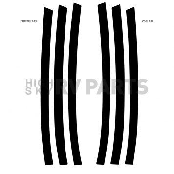 Trimbrite Body Graphics - Matte Black Set for 2012 Camaro - 2012055-1
