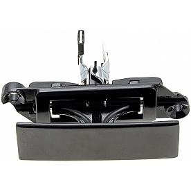 Help! By Dorman Interior Door Handle - Paddle Metal Black Single - 77144
