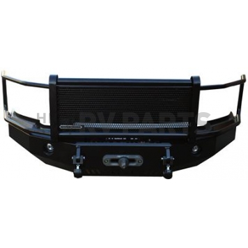 Iron Cross Bumper 1-Piece Heavy Duty Grill Steel Black - 243250711