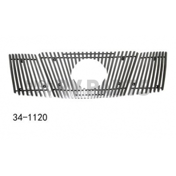 Paramount Automotive Grille Insert - Polished Aluminum 8 Millimeter Vertical Style - 341120