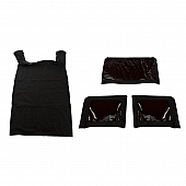 Rugged Ridge Soft Top - Black Fastback Top Vinyl - 1377135