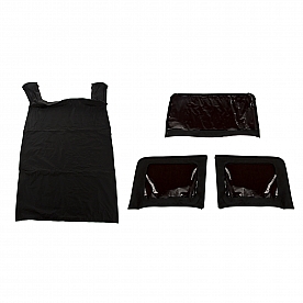 Rugged Ridge Soft Top - Black Fastback Top Vinyl - 1377135