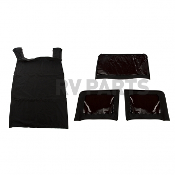 Rugged Ridge Soft Top - Black Fastback Top Vinyl - 1377135