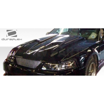 Extreme Dimensions Hood - Primered Fiberglass Black - 104772-1