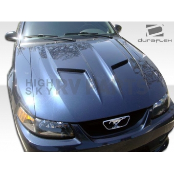 Extreme Dimensions Hood - Primered Fiberglass Black - 104772-2