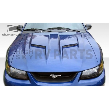 Extreme Dimensions Hood - Primered Fiberglass Black - 104772-7