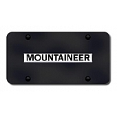 Automotive Gold License Plate - Mountaineer Stainless Steel - MOUNCB