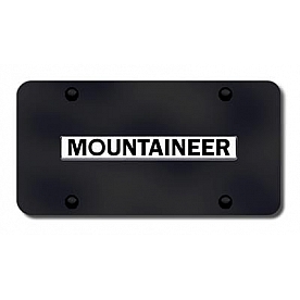 Automotive Gold License Plate - Mountaineer Stainless Steel - MOUNCB
