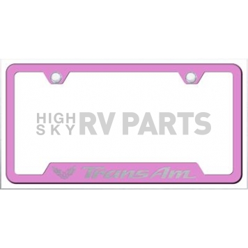 Automotive Gold License Plate Frame - Pink Stainless Steel - GFTRAEP