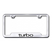 Automotive Gold License Plate Frame - Silver Stainless Steel - GFTUREC