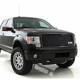 Smittybilt Grille - Powder Coated Black Stainless Steel - 615822