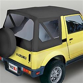 Rugged Ridge Soft Top - Black Denim Standard Top Vinyl - 5372115