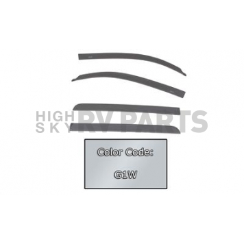 Auto Ventshade (AVS) Rainguard - White Frost Tricoat - Vehicle Color Code G1W Acrylic Set Of 4 - 894033-G1W