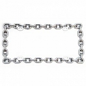 Vintage Parts License Plate Frame - Silver Chrome Plated Plastic - 8231