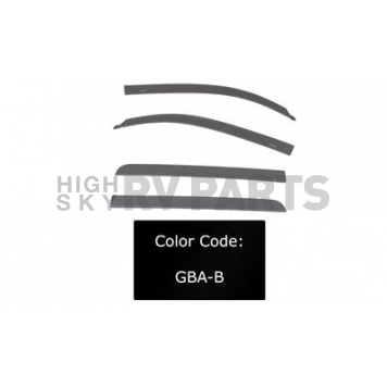 Auto Ventshade (AVS) Rainguard - Onyx Black - Vehicle Color Code GBA-B Acrylic Set Of 4 - 894040-GBA-B
