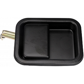 Dorman (OE Solutions) Exterior Door Handle - Black Metal Single - 7605213