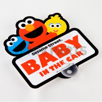Nokya Decal - Baby In Car With Baby Elmo And Cookie Monster And Big Bird Blue/ White/ Red/ Yellow - SEIST23-1