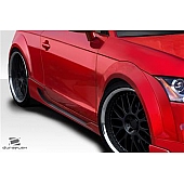 Extreme Dimensions Side Skirt - Fiberglass Reinforced Plastic Black Set of 2 - 113524