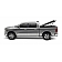 ARE Truck Caps Tonneau Cover Hard Tilt-Up/ Hard Manual Retractable Black Matte Powder Coated Aluminum - PADC396