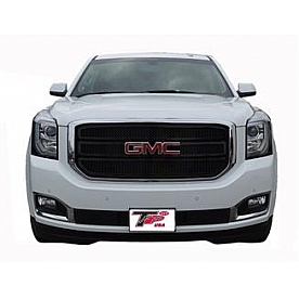 TFP (International Trim) Grille Insert - Mesh Trapezoid ABS Plastic Black Gloss - 68786GIB