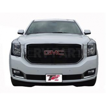 TFP (International Trim) Grille Insert - Mesh Trapezoid ABS Plastic Black Gloss - 68786GIB