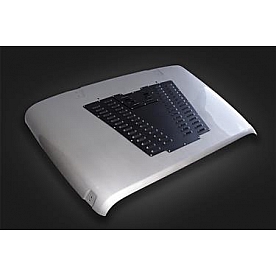 Owens Products Hood Scoop - Textured Powder Aluminum Black - J15002B