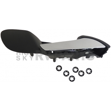 Help! By Dorman Interior Door Handle - Plastic Black Housing With Silver Lever Single - 88582