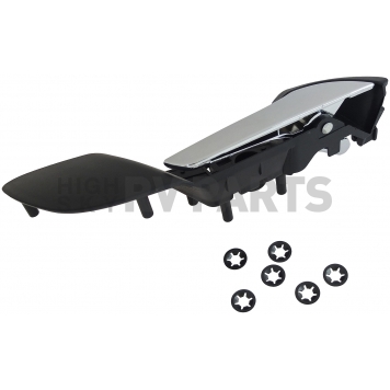 Help! By Dorman Interior Door Handle - Plastic Black Housing With Silver Lever Single - 88582-2
