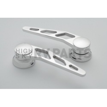 Lokar Performance Interior Door Handle - Silver Polished Aluminum Set Of 2 - IDH2011