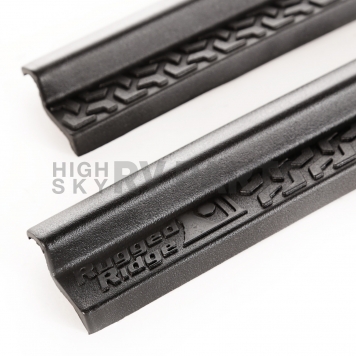 Rugged Ridge Door Sill Protector - Plastic Black Set Of 2 - 1121622-1