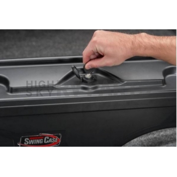 UnderCover Tool Box Wheel-Well Black Textured Plastic  Swing Case - SC104D-7