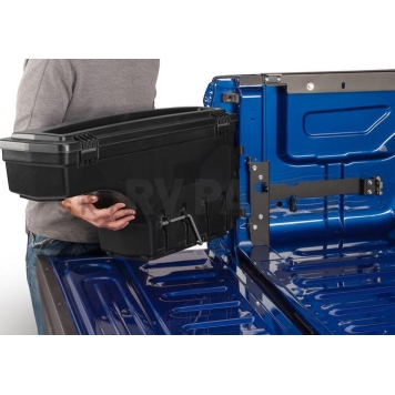 UnderCover Tool Box Wheel-Well Black Textured Plastic  Swing Case - SC105D-1
