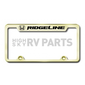 Automotive Gold License Plate Frame - Gold Stainless Steel - TFRIDEG