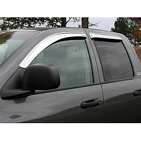 Stampede Rainguard - Chrome Plated Plastic Set Of 4 - 62228