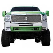 T-Rex Truck Products Grille Insert - Mesh Rectangular Polished Stainless Steel - 6711130
